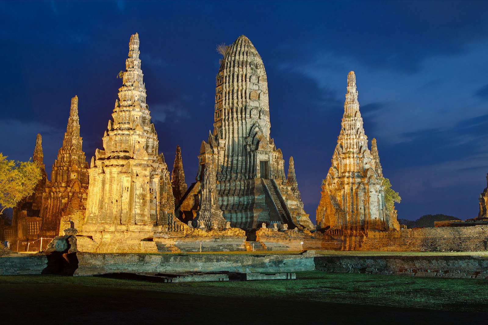 The riverside prangs of Wat Chaiwatthanaram, Ayutthaya